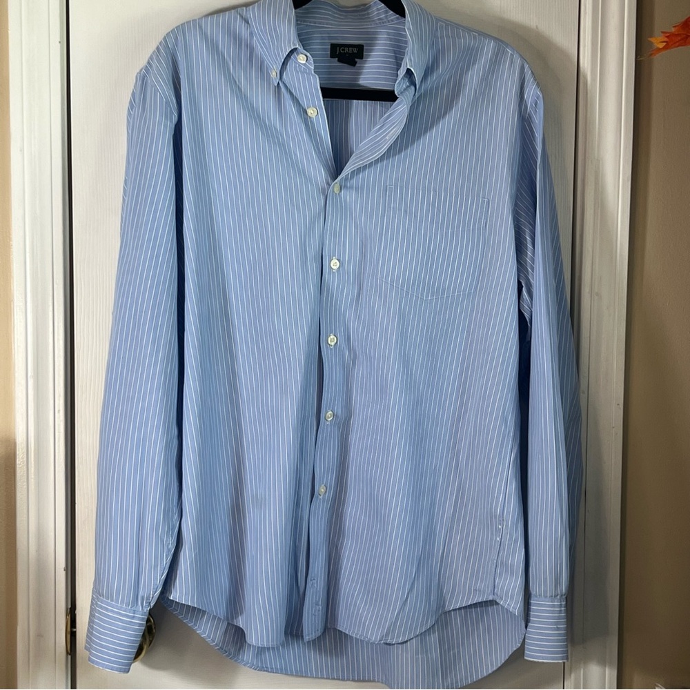 J. Crew Blue Dress Shirt Classic Style